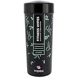 Wipex Fitness Equipment Wipes | Clean Gym Equipment, Yoga Mats, Peloton Bike Cleaner, Exercise Machine Wipes | Lemongrass, Eucalyptus, 75 Ct Canister
