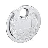 Norkmdi Spark Plug Measuring Tool, Measuring Wire Spark Plug Gap Tool Scaled from 0.020 to 0.100 inch, Accurate Measurement Adjustment Gapper Gauge, Universal for Vehicles