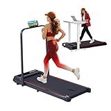 Walking Pad with Handle Bar, 3.0HP Compact Portable Walking Pad Treadmills for Home Small with Handles, 0.6-6.2MPH Electric Small Under The Desk Treadmill for Small Space, 320LBS