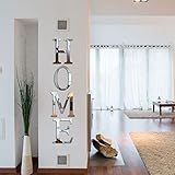 Zonon 3D Home Wall Decor Letter Sign Acrylic Mirror Wall Decor Stickers Family Farmhouse Decals for Home Room Bedroom Mirror Decoration 47x 11.8 Inch(Silver)