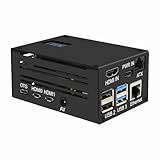 Geekworm KVM-A3 Kit for Raspberry Pi 4 Open Source KVM Over IP Compatible with KVM V3 Platform Only (Unassembled and Not Include Raspberry Pi 4/SD Card/Power Adapter)