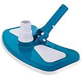 U.S. Pool Supply 12" Deluxe Weighted Butterfly Pool Vacuum Head, Swivel Hose Connection, Pole Handle, Protection Bumper - Clean Debris Above Ground & In-Ground Swimming Pools, Spas – Vinyl Liner Safe