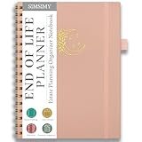 End of Life Planner, Spiral Estate Planning Organizer for Senior, Final Arrangements Just in Case I Die Book Organizer, Will Preparation, Last Wishes & Funeral Planning Notebook for Beneficiary, Death Planner Organizer, 7x9.3"