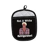 LEVLO Funny Housewives Gift Not A White Refrigerator Pot Holder Housewives Party Gifts(Not A White Refrigerator)