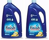 Finish Dishwasher Detergent Gel Liquid, Lemon Scent | 75oz | Pack of 2