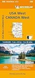 Michelin USA: West, Canada: West Map 585 (Maps/Regional (Michelin))