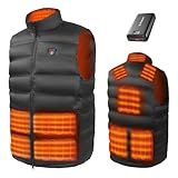 DR.PREPARE Heated Vest, Electric Heated Jacket for Men Women, Heated Clothing with 3 Heat Levels