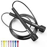 Adjustable Jump Rope for Fitness and Exercise – Skipping Rope for Cardio, Boxing, and Weight Loss – Speed Rope perfect for Men & Women
