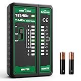 TESMEN TLP-123A Network Cable Tester for RJ11 RJ45, Ethernet Wire Tool for CAT5/CAT5E/CAT6/CAT6A/CAT7/UTP&STP, LAN & TEL Continuity Test, Suitable for Cable Maintenance - Green