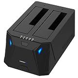 SABRENT USB 3.0 Dual Bay Hard Drive Docking Station & Cloner (EC-HD2B)