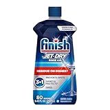 Finish Jet-Dry Dishwasher Rinse Aid, Compatible with Dishwasher Detergent, Prevents Spots & Residues, Dries, Shine & Protects, 8.45 oz, 80 Washes.