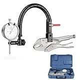 HDLNKAK Premium Disc and Rotor/Ball Joint Gage, 1'' by 0.001'' Indicator and 360 Deg Flexible Stem Holder,Automobile Brake disc Flatness Measurement Tool