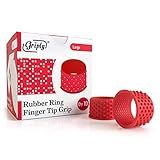 Griply Rubber Finger Tips | Hand Grips | Rubber Tip Finger Protector | Finger Pads (Large)