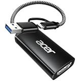 acer Video Capture Card HDMI to USB 3.0, 1080P 60FPS/2K 30FPS for Streaming