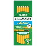 Ticonderoga® Tri-Write Pencils, With Erasers, #2 Lead, Yellow, Pack Of 36