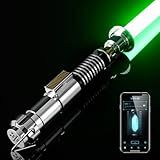 CUSTOM SABER Smooth Swing Xenopixel 3.0 Light Saber, 34 Sound Fonts Light Saber, Motion Control Infinite Color Changing Light Sabers with Stand, Luke with Customized Function Toy Tool