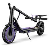 Electric Scooter for Adults, Teens & Big Kids, 350W Motor, 19Mph Top Speed, 15Miles Max Range, 8.5" Solid Tires, Portable Lightweight E-Scooter