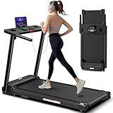 AoraPulse Portable Foldable Treadmills for Home, Small Folding Treadmill for Home Office with 300 LBS Capacity, Walking Running Exercise Electric Compact Treadmill with LED Display