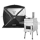WILLOWYBE Portale Outdoor Sauna Set with Sauna Tent, Sauna Wood Stove for Dry Sauna, Cooking for Family and Friends