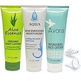 GoPong Lotion Flask 3 Pack (12 oz Total) - Hidden Alcohol Travel Flasks – Secret Liquor Containers for Beaches, Cruises, and Sports Events – Includes Funnel & Spout