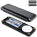 Elevation Lab AirTag (Gen 1 & 2) 10-Year Extended Battery Case - Uses AA Batteries - 14x More Capacity Than CR2032 TimeCapsule | Waterproof, CR 2032 Battery Replacement (2-Pack)