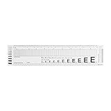 Westcott GA-96 Computer Point & Pica Ruler, Transparent Graphic Arts Ruler, 12 Inch