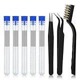 3D Printer Nozzle Cleaning Kit - 50 PCS 0.4 mm Stainless Steel Nozzle Cleaning Needles, 2 Types Sophisticated Tweezers and Copper Wire Cleaning Brush for 3D Printer Accessory