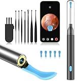 Ear Wax Removal Tool Camera with 8 Kits & 5 Ear Spoon, Ear Cleaner with Camera 1080P HD, Earwax Removal Kit with 6 LED Lights, Ear Wax Removal Kit for iOS & Android
