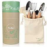 Indoor Garden Tools for Gardening - KiiZYS 12-Piece Small Garden Tools Set - Indoor Gardening Gifts for Women - Mini Hand Tools House Plant Tool
