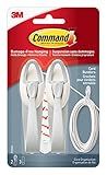 Command Cord Bundlers, Damage-Free Cord Management, 2-Bundlers, 3-Strips, Holds up to 2 lbs - Easy to Open and Close, Ideal for Organizing Cables and Cords