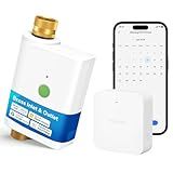 meross WiFi Water Timer for Garden Hose, Smart Hose Timer with Brass Inlet & Outet, WiFi Sprinkler Valve Work with Apple Homekit, Alexa & Google Assistant, Smart Rain Skip for Lawn, Garden & Yard