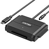 Unitek IDE/SATA USB-C 3.0 Adapter, Little Triangle, 10TB, 6Gbps, Tool-Free