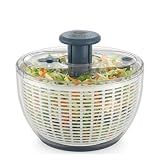 GreyLeaf Salad Spinner 6.3Qt – Large Lettuce Spinner & Vegetable Washer, Fruit Washer Bowl with Strainer, BPA-Free Produce Cleaner & Dryer for Kitchen