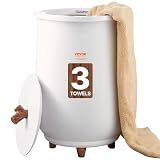 VEVOR Towel Warmers for Bathroom, Towel Warmer Bucket Auto Shut Off for Spa Fits up to 3 Oversized Towels, Blankets, Clothes, Bathrobes, PJ's and More