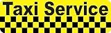 StickerTalk Taxi Service Vinyl Sticker, 10 inches by 3 inches