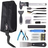 Sovol 3D Printer Tools Kit, 36 PCS 3D Printer Accessories with Deburring Tool, Digital Caliper, Art Knife Set, Removal Tools, Cutters, Pliers and Tools Storage Bag for Smoothing, Finishing, Craving