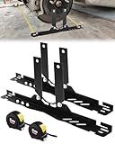 Upgraded Wheel Alignment Tool Kit, Toe Alignment Tool Plates with Extension Arms, Heavy Duty Front End Alignment Tool for Cars, Fast Precise DIY Toe Alignment at Home, Fits Lower Calipers, Black