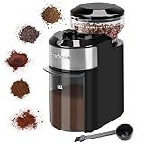 Lonkion Burr Coffee Grinder Electric - Adjustable Burr Grinder with 28 Precise Grind Settings for 12 Cups - Coffee Grinders for Home Use - Professional Coffee Bean Grinder - Stainless Steel