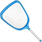 TidyMister Pool Skimmer Hot Tub Skimmer Spa Net with 12'' Aluminum Pole Ultra Fine Mesh Pool Net Accessories Leaf Skimmer for Small Pools Fine Debris
