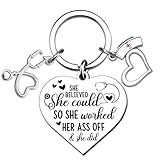 VIESUJI Nurse Keychain Nurse Appreciation Gifts For Nurses Accessories For Work Medical Assistant Gifts For Rn Nicu Lpn Nursing Student Nurses Week Nursing Graduation
