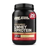 Optimum Nutrition Gold Standard Whey Protein Powder, Vanilla Ice Cream, 2LB | 24g 100% Whey Protein Per Serving, with BCAAs, Gluten Free, Banned Substance Tested, Easy Mixing, Muscle Support & Recovery