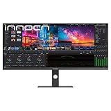 INNOCN 40 Inch 5K 5120 x 2160p Ultrawide Monitor for Laptop, 21:9, 100Hz, IPS, HDMI, DP, FreeSync, HDR400, USB-C, DeltaE＜2, Built-in Speakers, Height Adjustable, Black - 40C1U