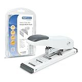 Rapesco 1461 ECO Heavy-Duty Stapler with 3200 Assorted Staples, Type 923 Heavy-Duty Staples (8/10/12/13mm), 100 Sheet Capacity, for Office, Business Proposals, School, Research Papers, White