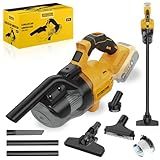 Cordless Vacuum for DE-Walt 20V Battery, 5-in-1 Handheld Electric Vacuum Cleaner with 500W Powerful Motor, 46 CFM Portable Hand Vacuum with HEPA Filter for Car, Carpets, Furniture (Tool Only)