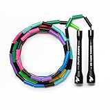 Elite Jumps - Do Hard Things 1” Beaded Jump Ropes - Strong & Durable Materials - Resize & Adjust - Fitness & Cardio Training - Improve Rhythm, Speed, Agility - Rainbow