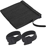 NBTORCH 200 PCS Reusable Cable Ties with Hook and Loop, Multi-purpose Adjustable 8 Inch Cable Management Wire Ties Cable Straps for Organizing Home, Office and Data Centers (Black)