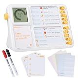 Visual Timer for Kids with Planning Board, ADHD Timer for Kids, Daily Chore Board-Checklist for Autism, Visual Schedule, Time Management, Silence Timer for Home School