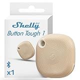 Shelly Blu Button Tough Mocha | Bluetooth-Operated Multi-click Action and Scenes Activation Button | Versatile Control | Home Automation | IP54 Waterproof | Highly resilient | Broad range