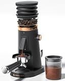 AMZCHEF Single Dose Burr Grinder, 75 Settings, Quiet DC Motor, Oro Rosa