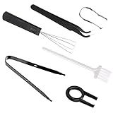 cobee Keycap Remover Tools Kit, 6 Pieces Keycap Switch Puller Keyboard Cleaning Set Key Caps Removal Tool Keycap Tweezers for Mechanical Keyboard DIY